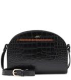 Ryan Roche Demi-lune Leather Shoulder Bag
