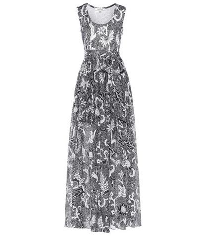 Diane Von Furstenberg Serret Paisley Cotton And Silk Dress