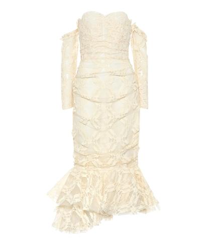Brock Collection Okniva Cotton-blend Lace Midi Dress