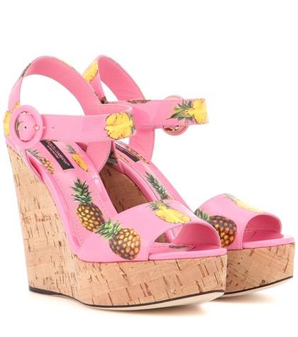 Burberry Printed Wedges