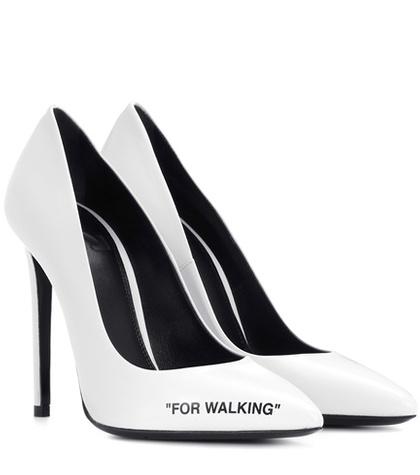 Off-white For Walking Leather Pumps