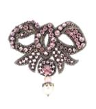 Gucci Crystal-embellished Bow Brooch