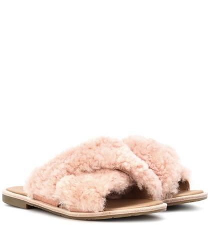Burberry Joni Shearling Sandals