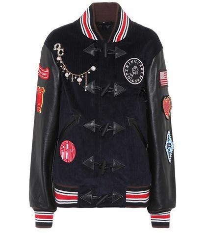 Gianvito Rossi Corduroy Varsity Jacket