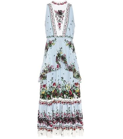 Erdem Nerissa Floral-printed Silk Midi Dress