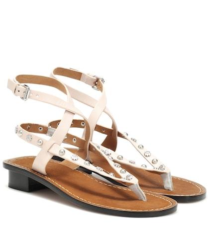 Isabel Marant Exclusive To Mytheresa – Jings Embellished Leather Sandals