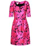 Oscar De La Renta Floral-printed Silk And Cotton Dress