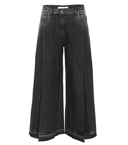 Valentino Cropped Wide-leg Jeans