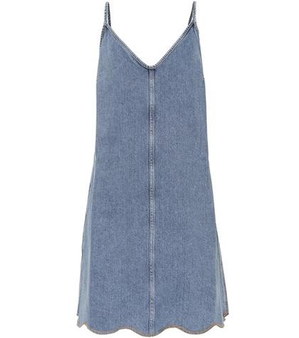 M.i.h Jeans Scalloped Denim Dress
