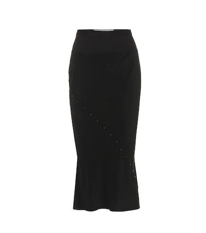 Rick Owens Silk Pencil Skirt