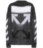 Off-white Mohair And Wool-blend Sweater