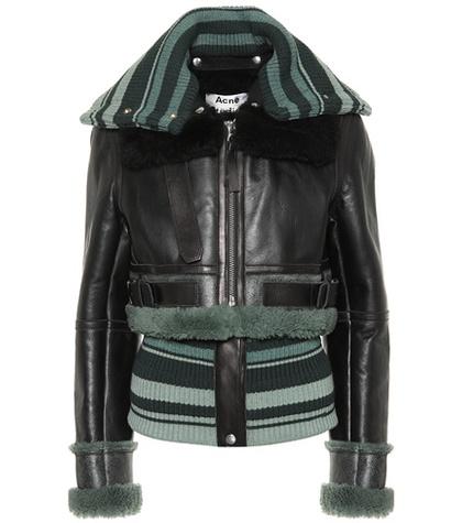Acne Studios Shearling And Knit Jacket