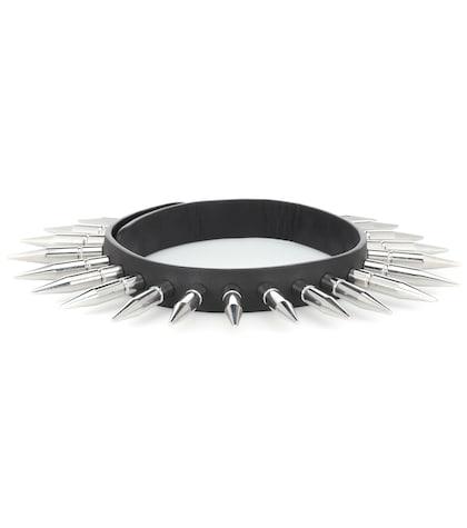 Roger Vivier Spiked Leather Choker