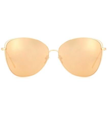 P.e Nation 566 C1 Gold Plated Cat-eye Sunglasses