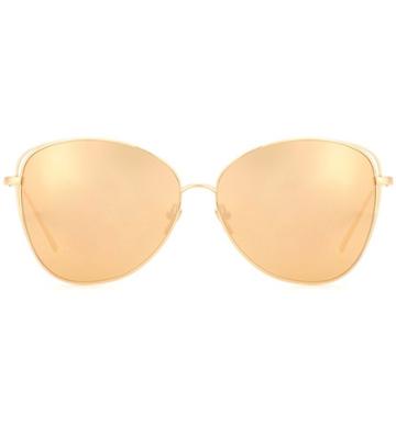 P.e Nation 566 C1 Gold Plated Cat-eye Sunglasses