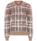 Three Graces London Scribble Check Merino Wool Sweater