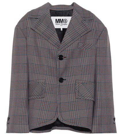 Mm6 Maison Margiela Checked Wool-blend Jacket