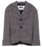 Mm6 Maison Margiela Checked Wool-blend Jacket