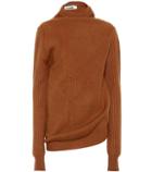 Jil Sander Draped Wool And Cashmere Sweater