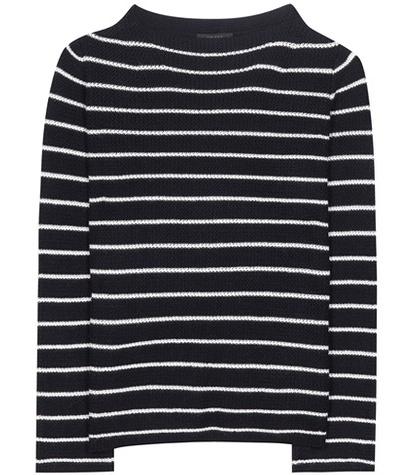 The Row Stretton Striped Cashmere And Silk Sweater