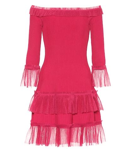 Jonathan Simkhai Off-the-shoulder Knit Minidress