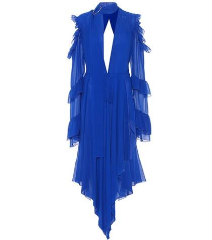 Off-white Silk Chiffon Dress