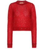 N21 Embellished Mohair-blend Sweater