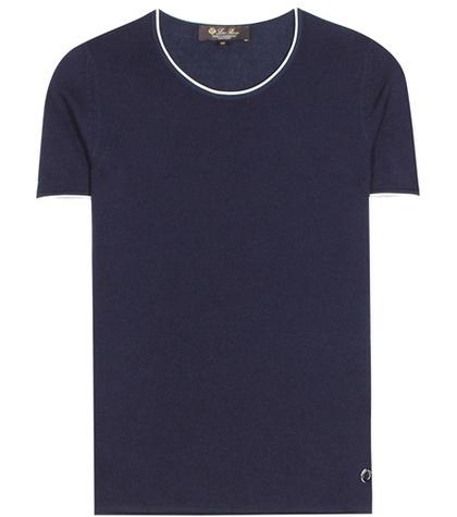 Loro Piana Bayron Cashmere, Silk And Cotton Blend Top