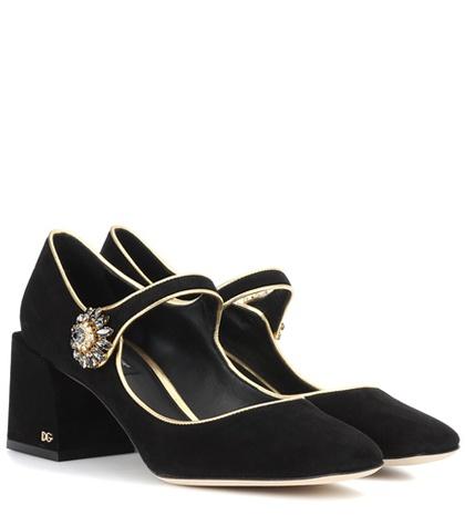 Dolce & Gabbana Suede Mary Jane Pumps