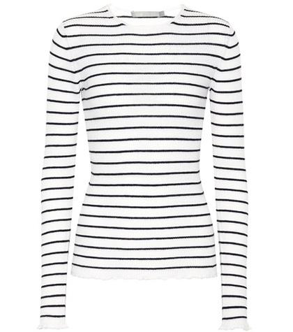 Vince Striped Cashmere Top