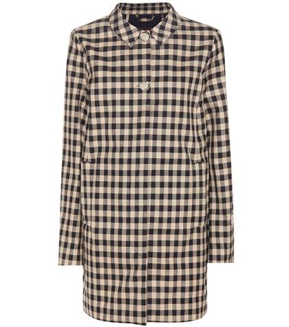 Woolrich Gingham Cotton Coat