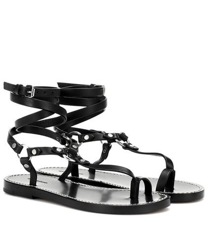 Jardin Des Orangers Joxxy Embellished Leather Sandals