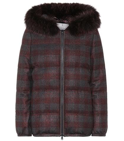 Brunello Cucinelli Fur-trimmed Wool Jacket