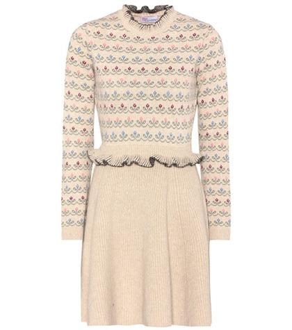 Redvalentino Wool-blend Knitted Dress