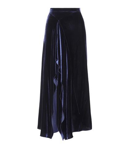 Jimmy Choo Haxby Velvet Skirt
