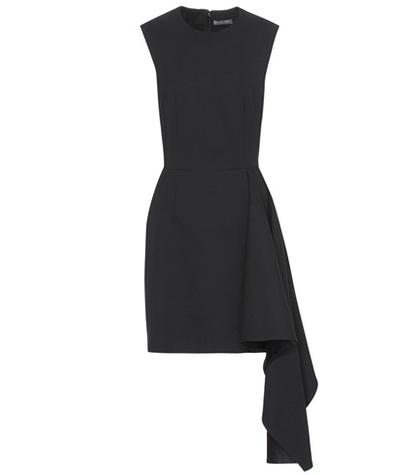 Alexander Mcqueen Asymmetric Crêpe Dress