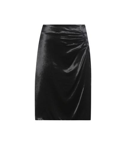Prada Ruched Velvet Skirt