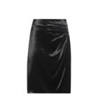 Prada Ruched Velvet Skirt
