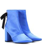 Self-portrait Karli Satin Ankle Boots