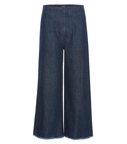 Roger Vivier Palazzo Wide-leg Denim Trousers