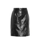 Msgm Embossed Faux Leather Skirt