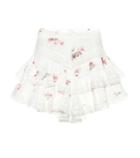 Zimmermann Heathers Pintuck Frill Cotton Shorts