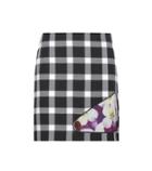 Christopher Kane Gingham Virgin Wool-blend Skirt