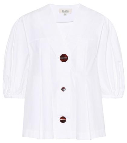 Off-white Cotton-poplin Top