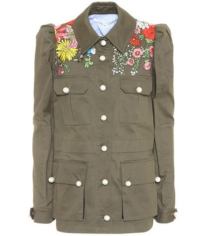 Valentino Embroidered Cotton Jacket