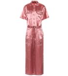 Sies Marjan Washed Satin Buttoned Down Jumpsuit