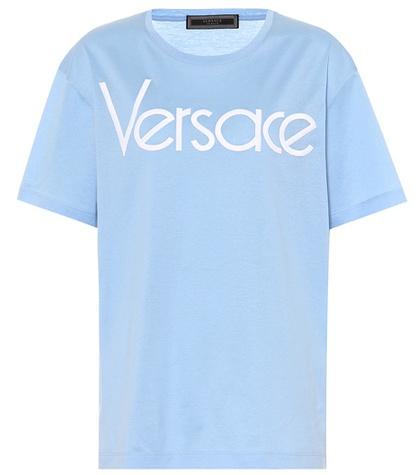 Versace Logo Cotton T-shirt
