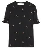 Victoria Victoria Beckham Embroidered Cotton Top