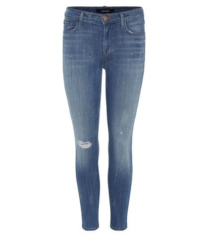 J Brand Mid Rise Capri Cropped Jeans
