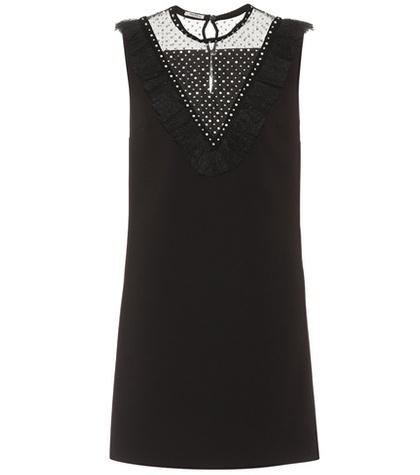 Miu Miu Embellished Cady Minidress